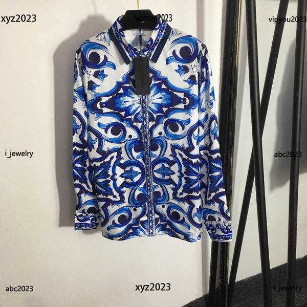 luxury womens designer polo shirt blue and white symmetrical pattern printing lady blouse size s-l long sleeved shirt
luxury womens designer polo shirt blue and white symmetrical pattern printing lady blouse size s-l long sleeved shirt