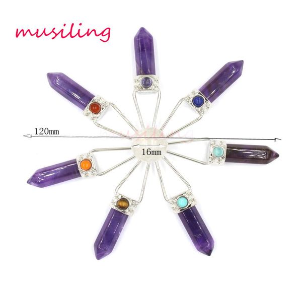 reiki pendulum 7 chakra beads hexagon prism magic wand energy pendant natural stone charms healing amulet jewelry1178439, Silver
reiki pendulum 7 chakra beads hexagon prism magic wand energy pendant natural stone charms healing amulet jewelry1178439, Silver
