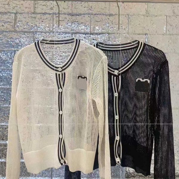 fashion women's clothing designers sweaters and sweatshirt hollowed out knitted sunscreen clothings embroidered cardigan coats, White;black
fashion women's clothing designers sweaters and sweatshirt hollowed out knitted sunscreen clothings embroidered cardigan coats, White;black