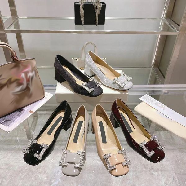 luxury designer women casual sandals rhinestone sandals women metal square toe shoes buckle thick heel shoes shallow mouth thick heel retro, Black
luxury designer women casual sandals rhinestone sandals women metal square toe shoes buckle thick heel shoes shallow mouth thick heel retro, Black