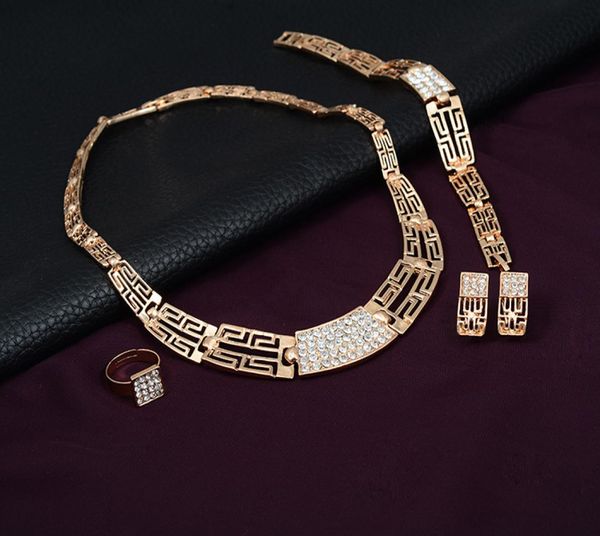gold plated rhinestone jewelry sets vintage hollow necklace bracelet ring earrings for women wedding party jewellery gifts8136280, Black
gold plated rhinestone jewelry sets vintage hollow necklace bracelet ring earrings for women wedding party jewellery gifts8136280, Black