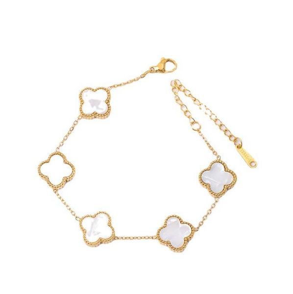 2023 clover bracelet charm designer bracelet fashion vintage 5 motifs bracelets clover leaf necklace luxury design wedding jewelry van 4/fou, Golden;silver
2023 clover bracelet charm designer bracelet fashion vintage 5 motifs bracelets clover leaf necklace luxury design wedding jewelry van 4/fou, Golden;silver