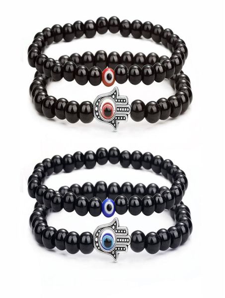 2pcs handmade elastic 6mm black agate kabbalah strands bracelet natural stone 8mm 10mm evil blue eye hamsa fatima hand charm coupl3933234
2pcs handmade elastic 6mm black agate kabbalah strands bracelet natural stone 8mm 10mm evil blue eye hamsa fatima hand charm coupl3933234