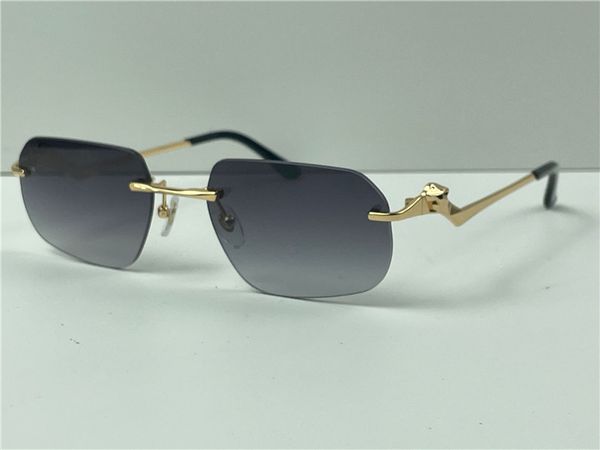 classic sunglasses men design rimless irregular glasses uv400 gold light color lenses animal metal temples summer eyewear 0120 with case qua, White;black
classic sunglasses men design rimless irregular glasses uv400 gold light color lenses animal metal temples summer eyewear 0120 with case qua, White;black