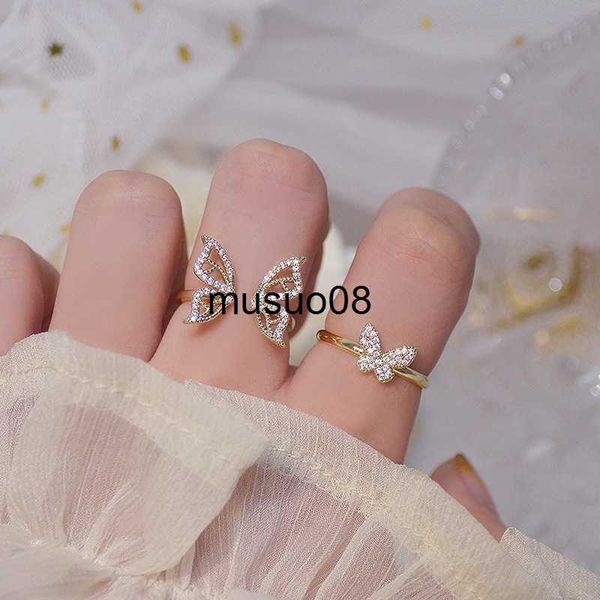 band rings korean hollow butterfly cz ring for women adjustable open design pave zircon butterfly ring wedding jewelry gift j230602, Silver
band rings korean hollow butterfly cz ring for women adjustable open design pave zircon butterfly ring wedding jewelry gift j230602, Silver