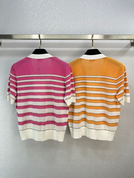 522 l 2023 summer sweaters women's pullover sweater striped crew neck short sleeve brand same style women's weilan e52, White;black
522 l 2023 summer sweaters women's pullover sweater striped crew neck short sleeve brand same style women's weilan e52, White;black
