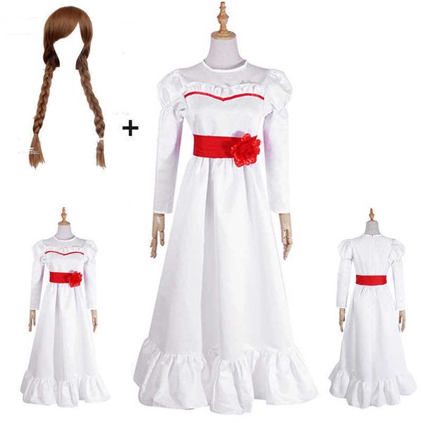anime costumes conjingdoll annabelle halloween horror white dress cosplay come anime game long sleeve o neck female perform dresses z0602, Black
anime costumes conjingdoll annabelle halloween horror white dress cosplay come anime game long sleeve o neck female perform dresses z0602, Black