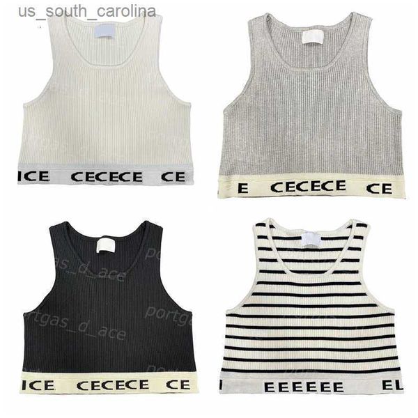 camis women's t-shirt letters knit tank white black striped womens tanks street style vest knits l230522
camis women's t-shirt letters knit tank white black striped womens tanks street style vest knits l230522