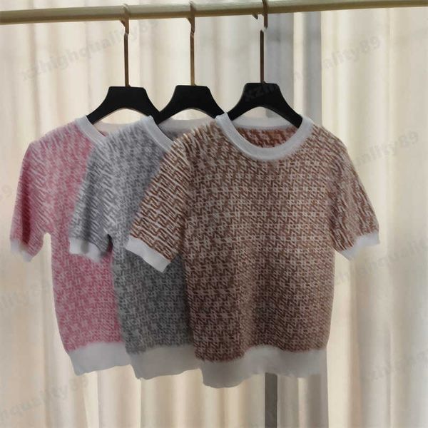 f letter embroidery designer tshirts luxury women knit tees shirt fashion round neck splicing cotton blend short sleeves tshirt designer wom, White
f letter embroidery designer tshirts luxury women knit tees shirt fashion round neck splicing cotton blend short sleeves tshirt designer wom, White