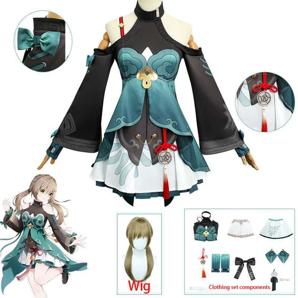 anime costumes game honkai star rail qingque cosplay comes uniform outfit halloween party women wig qingque cosplay come wigs z0602, Black
anime costumes game honkai star rail qingque cosplay comes uniform outfit halloween party women wig qingque cosplay come wigs z0602, Black
