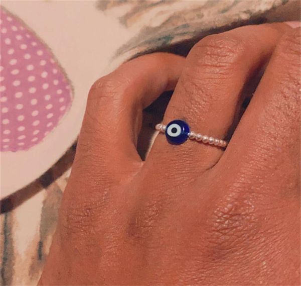 demon evil eye reduce pressure glass beaded ring for women exquisite relax anxiety fidget meditation adjustable rings jewelry3673005, Silver
demon evil eye reduce pressure glass beaded ring for women exquisite relax anxiety fidget meditation adjustable rings jewelry3673005, Silver