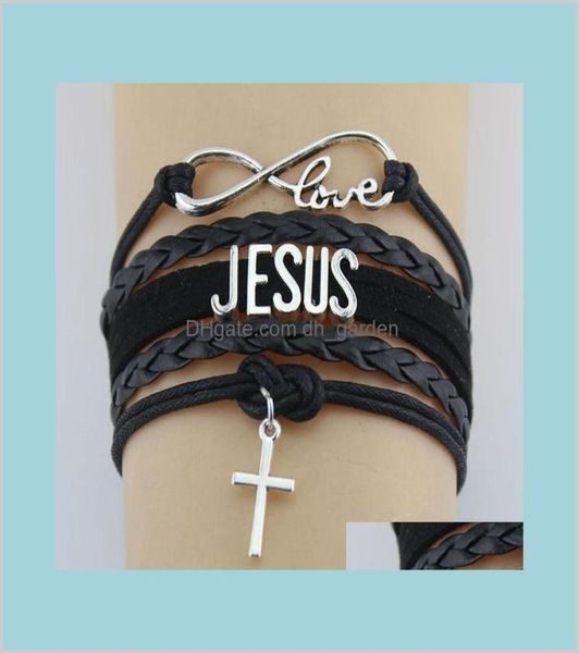 infinity love jesus cross religious faith leather wrap rope men bangles for women jewelry tqny22768838, Golden;silver
infinity love jesus cross religious faith leather wrap rope men bangles for women jewelry tqny22768838, Golden;silver