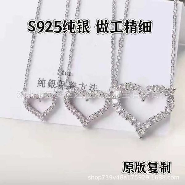 internet celebrity s925 sterling silver tiffayffay full diamond love necklace girl gifts girlfriend live broadcast, Black
internet celebrity s925 sterling silver tiffayffay full diamond love necklace girl gifts girlfriend live broadcast, Black