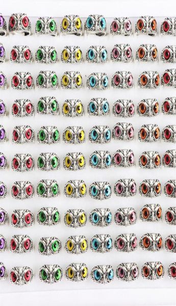 punk vintage colorful owl eye adjustable open rings jewelry for women men mix style color party gifts whole 36pcslot9684776, Golden;silver
punk vintage colorful owl eye adjustable open rings jewelry for women men mix style color party gifts whole 36pcslot9684776, Golden;silver