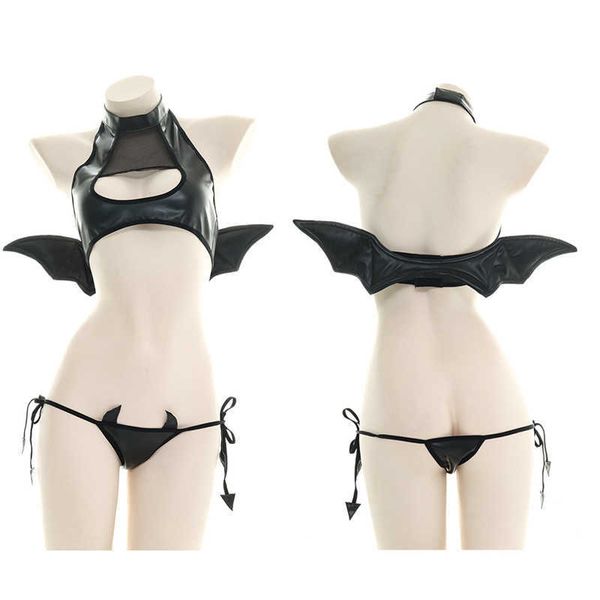 anime costumes japanese womens devil cosplay comes hollow out tank with wings punk lolita anime bikini set wholesale z0602, Black
anime costumes japanese womens devil cosplay comes hollow out tank with wings punk lolita anime bikini set wholesale z0602, Black