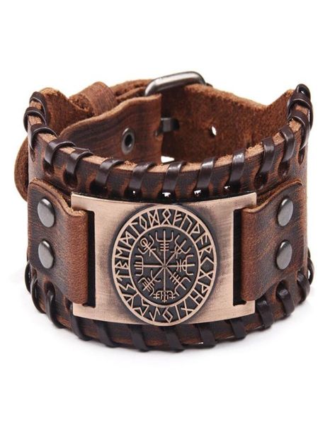 charm bracelets retro viking leather bracelet for men with odin symbol of runes nordic compass2706680, Golden;silver
charm bracelets retro viking leather bracelet for men with odin symbol of runes nordic compass2706680, Golden;silver