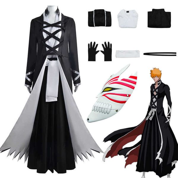 anime costumes bleach kurosaki ichigo cosplay come bankai kimono uniform thousandyear blood war shinigami attire mask halloween comes z0602, Black
anime costumes bleach kurosaki ichigo cosplay come bankai kimono uniform thousandyear blood war shinigami attire mask halloween comes z0602, Black
