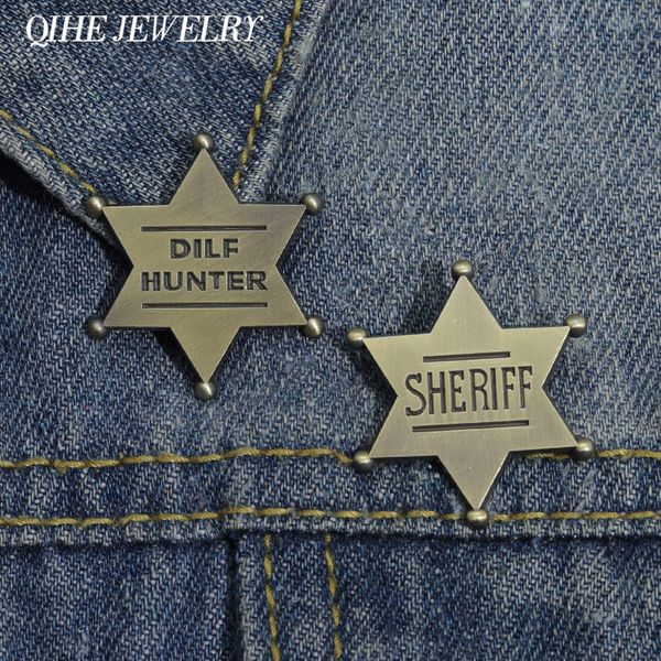 star enamel pin lapel jewelry badge metal sheriff dilf hunter backpack bag hat wholesale custom cartoon women men accessories, Gray
star enamel pin lapel jewelry badge metal sheriff dilf hunter backpack bag hat wholesale custom cartoon women men accessories, Gray
