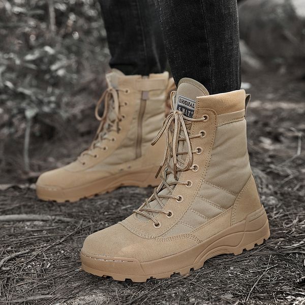 tactical military boots men ankle boots special force desert combat army boots outdoor hiking boots male work safty shoes, Black
tactical military boots men ankle boots special force desert combat army boots outdoor hiking boots male work safty shoes, Black