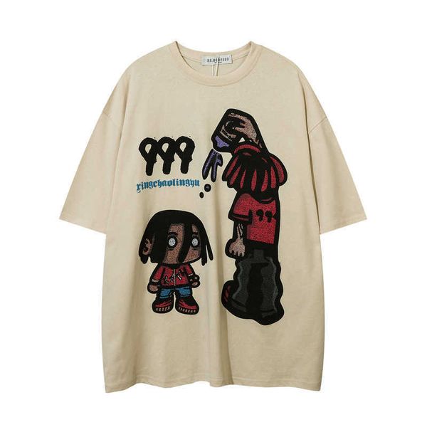 custom cotton vintage printed custom graffiti print short sleeve hip hop loose men's tshirt azb, White;black
custom cotton vintage printed custom graffiti print short sleeve hip hop loose men's tshirt azb, White;black