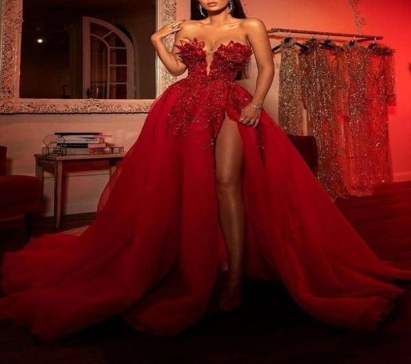 2021 evening dresses with detachable train off shoulder beads mermaid prom gowns lace applique luxury red party dress robes de soi9599535, Black;red
2021 evening dresses with detachable train off shoulder beads mermaid prom gowns lace applique luxury red party dress robes de soi9599535, Black;red