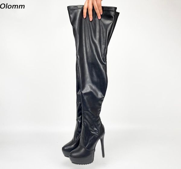 rontic new women winter platform thigh boots full side zipper stiletto heel round toe black night club shoes plus us size 5201097118
rontic new women winter platform thigh boots full side zipper stiletto heel round toe black night club shoes plus us size 5201097118