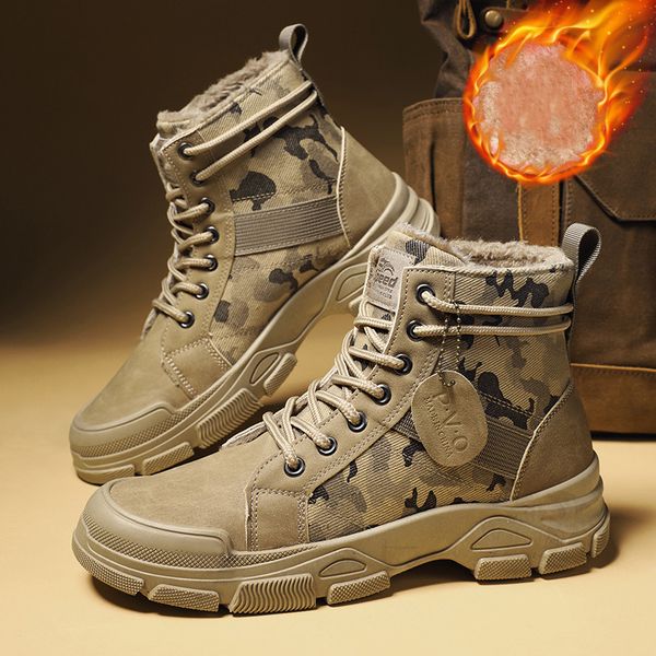 snow boots for men winter shoes man warm plush leather boots high military boots men outdoor non-slip fur sport shoes, Black
snow boots for men winter shoes man warm plush leather boots high military boots men outdoor non-slip fur sport shoes, Black