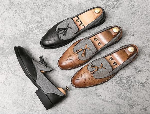 2020 men039s dress shoes loafers men brogue shoes leather driving business wedding flats tassel shoes men3966611, Black
2020 men039s dress shoes loafers men brogue shoes leather driving business wedding flats tassel shoes men3966611, Black