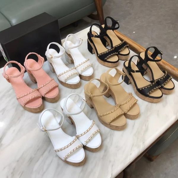 designer sandals women's shoes summer classic vintage trim stitching leather high heels platform .5cm women's shoes size 35-41, Black
designer sandals women's shoes summer classic vintage trim stitching leather high heels platform .5cm women's shoes size 35-41, Black