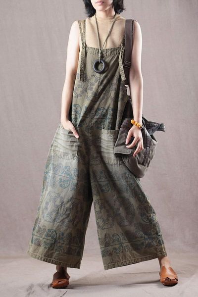 jeans 2018 female new autumn plus size literary and leisure cotton print casual bib wideleg denim loose pant, Blue
jeans 2018 female new autumn plus size literary and leisure cotton print casual bib wideleg denim loose pant, Blue