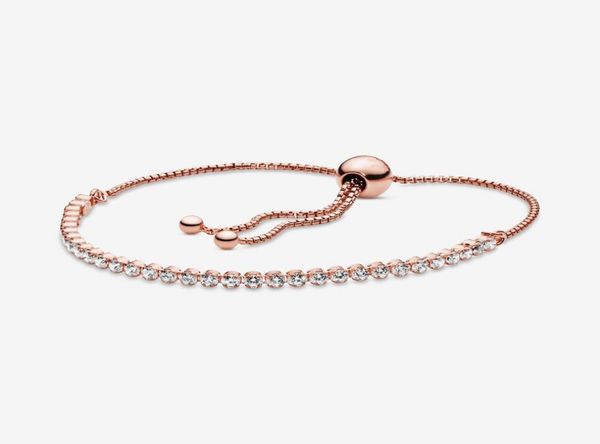 100 sparkling slider tennis link bracelets rose gold 925 sterling silver adjustable cubic zirconia bracelet fashion women wedding1130755, Black
100 sparkling slider tennis link bracelets rose gold 925 sterling silver adjustable cubic zirconia bracelet fashion women wedding1130755, Black