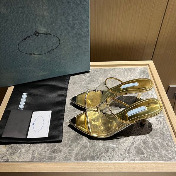 mule hyaline pvc logo stiletto heel slippers sandals slides heeled open-toe shoes women's luxury designers leather outsole evening shoe, Black
mule hyaline pvc logo stiletto heel slippers sandals slides heeled open-toe shoes women's luxury designers leather outsole evening shoe, Black