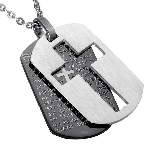 cross necklaces pendants christian jewelry bible lords prayer dog tags gold color stainless steel christmas gift for men3449497, Silver
cross necklaces pendants christian jewelry bible lords prayer dog tags gold color stainless steel christmas gift for men3449497, Silver