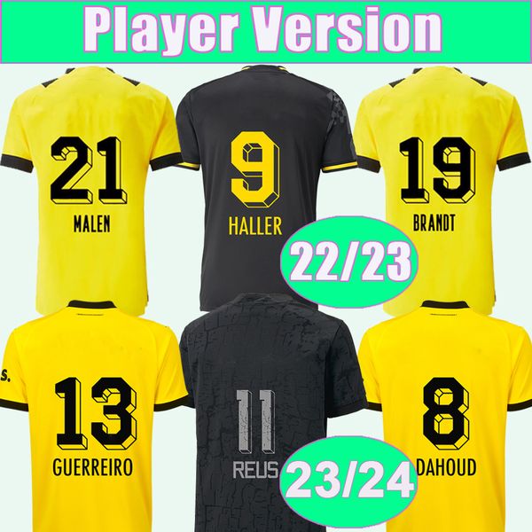 2023 24 reus hazard player version soccer jerseys 22 23 haaland brandt malen reyna bellingham meunier kamara home away special edition footb, Black;yellow
2023 24 reus hazard player version soccer jerseys 22 23 haaland brandt malen reyna bellingham meunier kamara home away special edition footb, Black;yellow