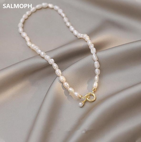 chokers baroque natural freshwater pearl necklace for women contracted temperament clavicle chain fashion elegant jewelry gifts6033018, Golden;silver
chokers baroque natural freshwater pearl necklace for women contracted temperament clavicle chain fashion elegant jewelry gifts6033018, Golden;silver