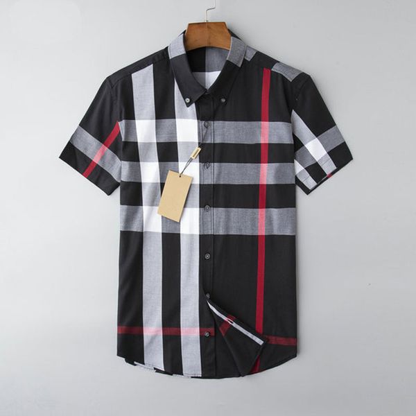 summer men's shirt designer luxury business short sleeve 23ss plaid polo collar shirt classic single breasted burbereys men's slim, White;black
summer men's shirt designer luxury business short sleeve 23ss plaid polo collar shirt classic single breasted burbereys men's slim, White;black