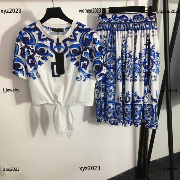 designer dresses for woman size s-l two piece dress lace up waistband t-shirt and blue white printed short skirt may26
designer dresses for woman size s-l two piece dress lace up waistband t-shirt and blue white printed short skirt may26