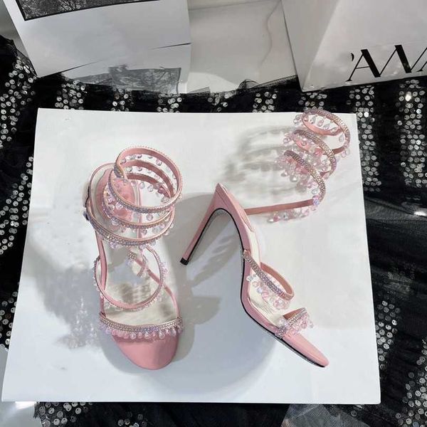 new open toe pearl inlaid diamond spring shoes snake wrapped feet ring heel sandals banquet high heels66, Black
new open toe pearl inlaid diamond spring shoes snake wrapped feet ring heel sandals banquet high heels66, Black