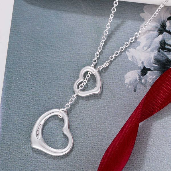 high-quality tiffayffay 925 sterling silver heart lock pedicel love necklace women's high-end fashion simple light luxury double heart-, Golden;silver
high-quality tiffayffay 925 sterling silver heart lock pedicel love necklace women's high-end fashion simple light luxury double heart-, Golden;silver