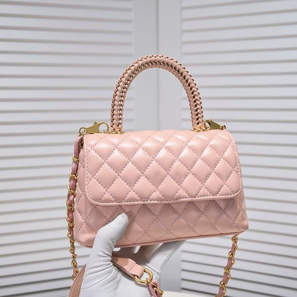 womens designer braid co handle tote shoulder bags calfskin genuine leather gold metal hardware matelasse chain crossbody shoulder multi poc
womens designer braid co handle tote shoulder bags calfskin genuine leather gold metal hardware matelasse chain crossbody shoulder multi poc