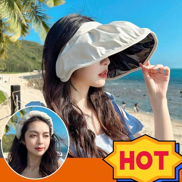 fashion sun visors summer empty sun hat for women wide brim cap beach anti-ultraviolet visor hat girl ladies caps uv protection sun hat, Blue;gray
fashion sun visors summer empty sun hat for women wide brim cap beach anti-ultraviolet visor hat girl ladies caps uv protection sun hat, Blue;gray