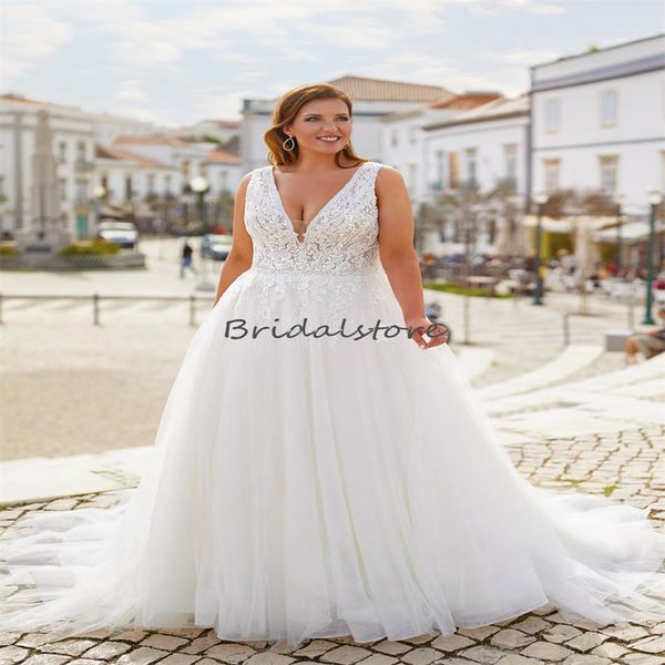 plus size lace wedding dress 2023 a line tulle corset bridal gowns elegant women v neck garden country large size bride wear vestidos de nov, White
plus size lace wedding dress 2023 a line tulle corset bridal gowns elegant women v neck garden country large size bride wear vestidos de nov, White