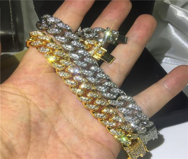 mens hip hop gold bracelets jewelry simulated diamond rhinestone crystal iced out chain bracelets miami cuban link chain bracelet 5140647, Black
mens hip hop gold bracelets jewelry simulated diamond rhinestone crystal iced out chain bracelets miami cuban link chain bracelet 5140647, Black