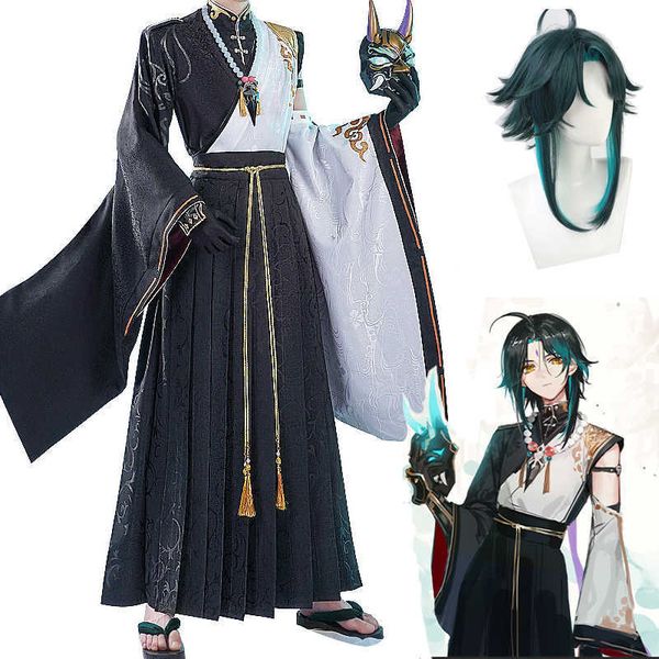 anime costumes antiquity genshin impact xiao cosplay come kimono uniform shoes wigs boots cosplay anime game chinese xiao halloween comes z0, Black
anime costumes antiquity genshin impact xiao cosplay come kimono uniform shoes wigs boots cosplay anime game chinese xiao halloween comes z0, Black