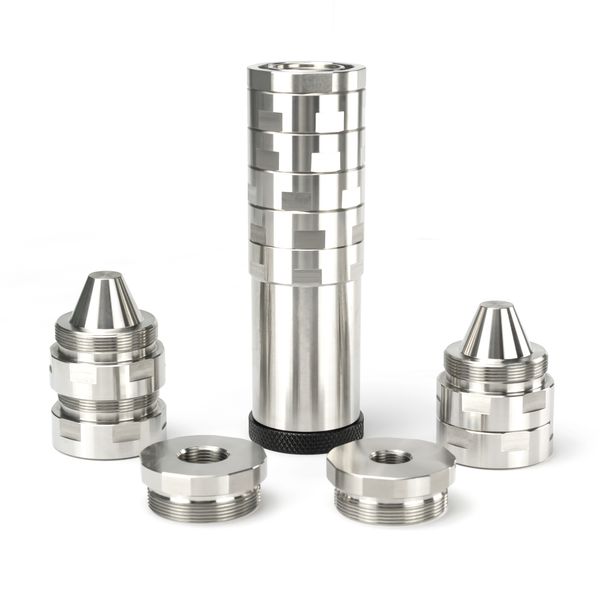 7"l 1.5''od 17-4 stainless steel dodecagonal modular solvent trap(mst) fuel filter 1.375x24 mst 8x cups with 1/2x28 + 5/8x24
7"l 1.5''od 17-4 stainless steel dodecagonal modular solvent trap(mst) fuel filter 1.375x24 mst 8x cups with 1/2x28 + 5/8x24