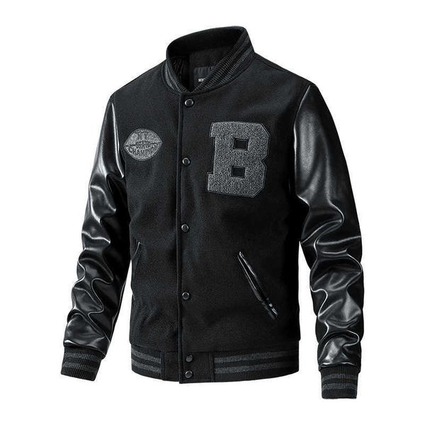 fashion streetwear long sleeved casual black fall wholesale blank baseball varsity men's jackets wct, Black;brown
fashion streetwear long sleeved casual black fall wholesale blank baseball varsity men's jackets wct, Black;brown