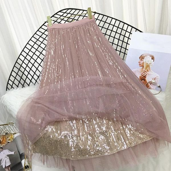 dresses lucyever fashion sequined pleated skirts women spring summer tulle aline long skirt female elegant chic high waist midi skirts, Black;gray
dresses lucyever fashion sequined pleated skirts women spring summer tulle aline long skirt female elegant chic high waist midi skirts, Black;gray