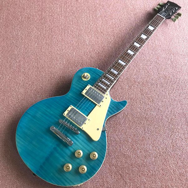 custom shop, flame maple lp standard blue electric guitars, silver hardware, guitars, ing
custom shop, flame maple lp standard blue electric guitars, silver hardware, guitars, ing