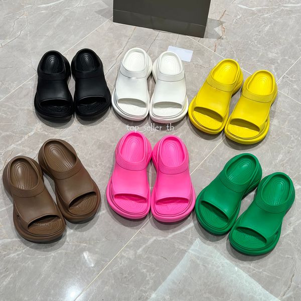 pool cro slide sandal designer slippers women rubber slide embossed platform sandals outdoor slides with box, Black
pool cro slide sandal designer slippers women rubber slide embossed platform sandals outdoor slides with box, Black