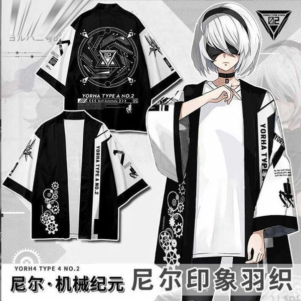 anime costumes anime nier automata japanese anime kimono haori yukata cosplay womenmen fashion summer casual cool streetwear shirt z0602, Black
anime costumes anime nier automata japanese anime kimono haori yukata cosplay womenmen fashion summer casual cool streetwear shirt z0602, Black